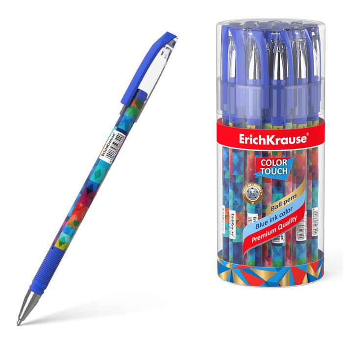 Ручка шарик. ErichKrause® ColorTouch® Patchwork, цвет чернил синий