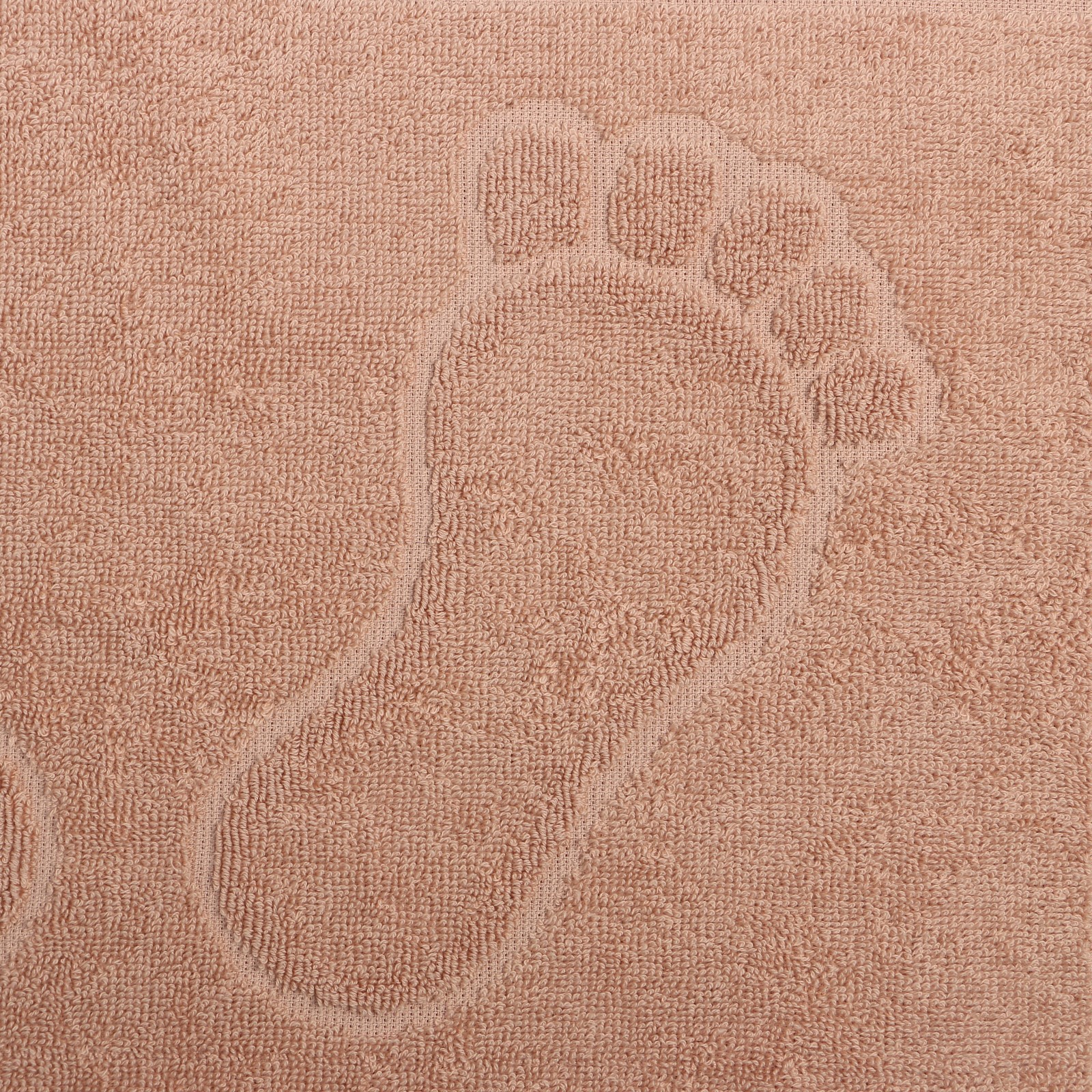 Полотенце махровое для ног 50х70см, бежевый, хл100%, 400 г/м