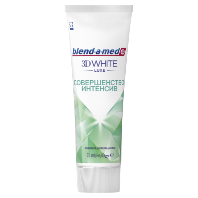 Зубная паста BLEND_A_MED 3D White Luxe Совершенство интенсив 75 мл