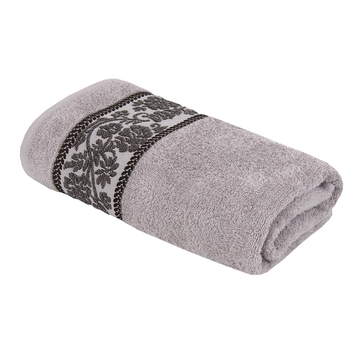 Махровое полотенце УЗ Алонсоа м7005_28 L 70*130 см, дымчатое