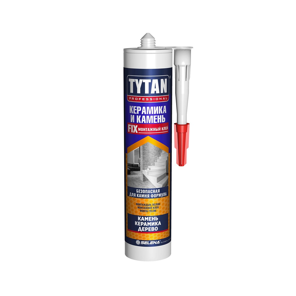 Клей монтажный акриловый для камня и керамики Tytan Professional 16134, 310 мл, белый