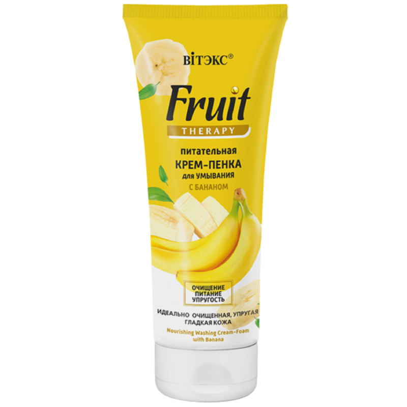 Крем-пенка Biтэкс FRUIT Therapy Питательная для умывания Банан 200 мл