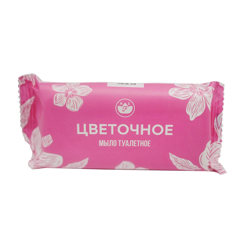 Мыло твердое Цветочное, флоу-пак, 100 г