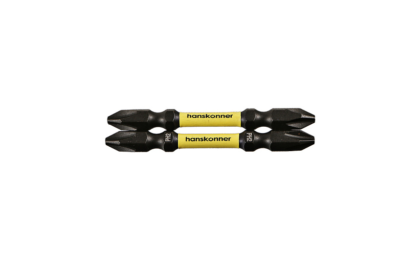 Биты PH2x65мм, ImpactPower, двусторон., торсионные, 2шт, Hanskonner