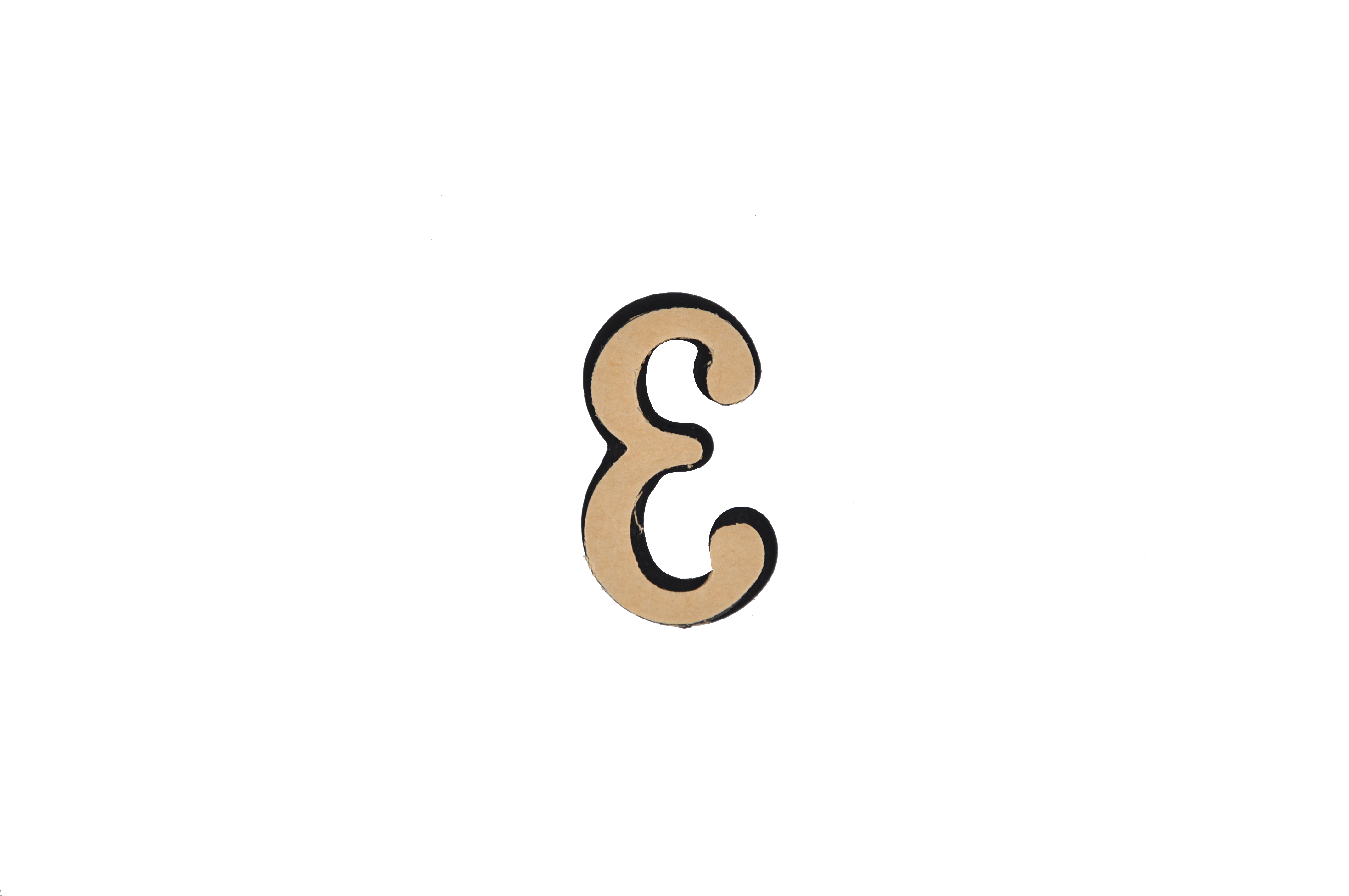 Цифра дверная АЛЛЮР пластик "3" золото 