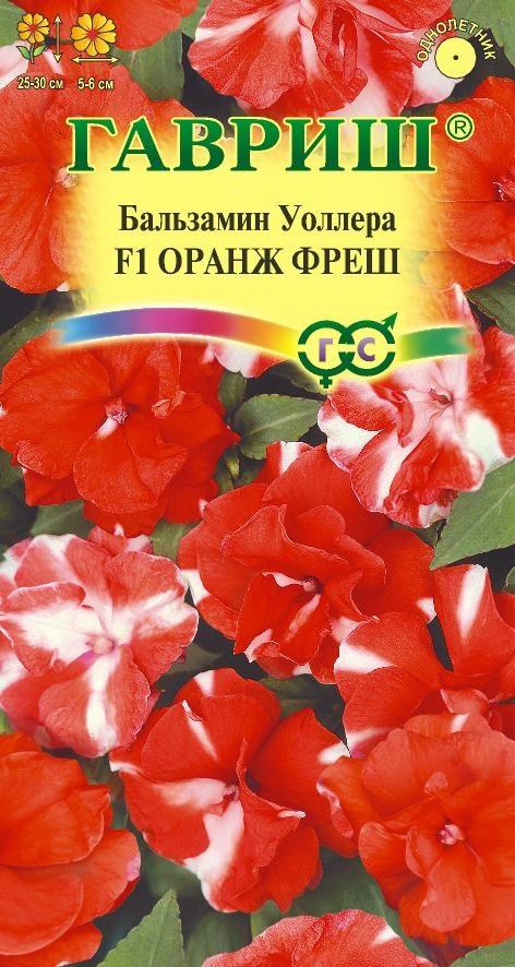 Семена Бальзамин Оранж фреш F1 (Уоллера (махр)* 4  шт.