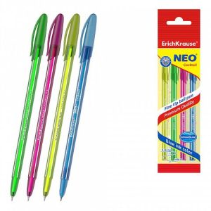 Ручка шариковая ErichKrause Neo Stick Cocktail 0,7мм цвет чернил синий