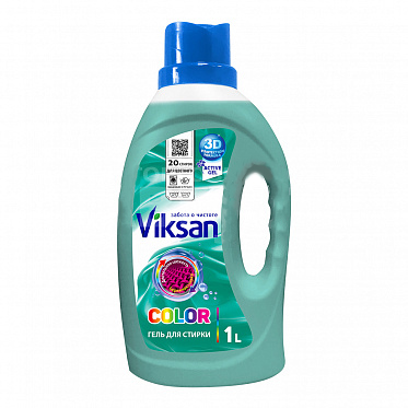 Гель для стирки Viksan Color,1 л