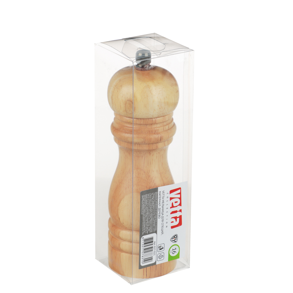 Мельница для специй деревянная 16 см VETTA  P6 9906P