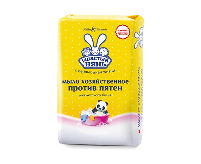 Ушастый НЯНЬ хоз.мыло пятновыводное.180гр Н.К.