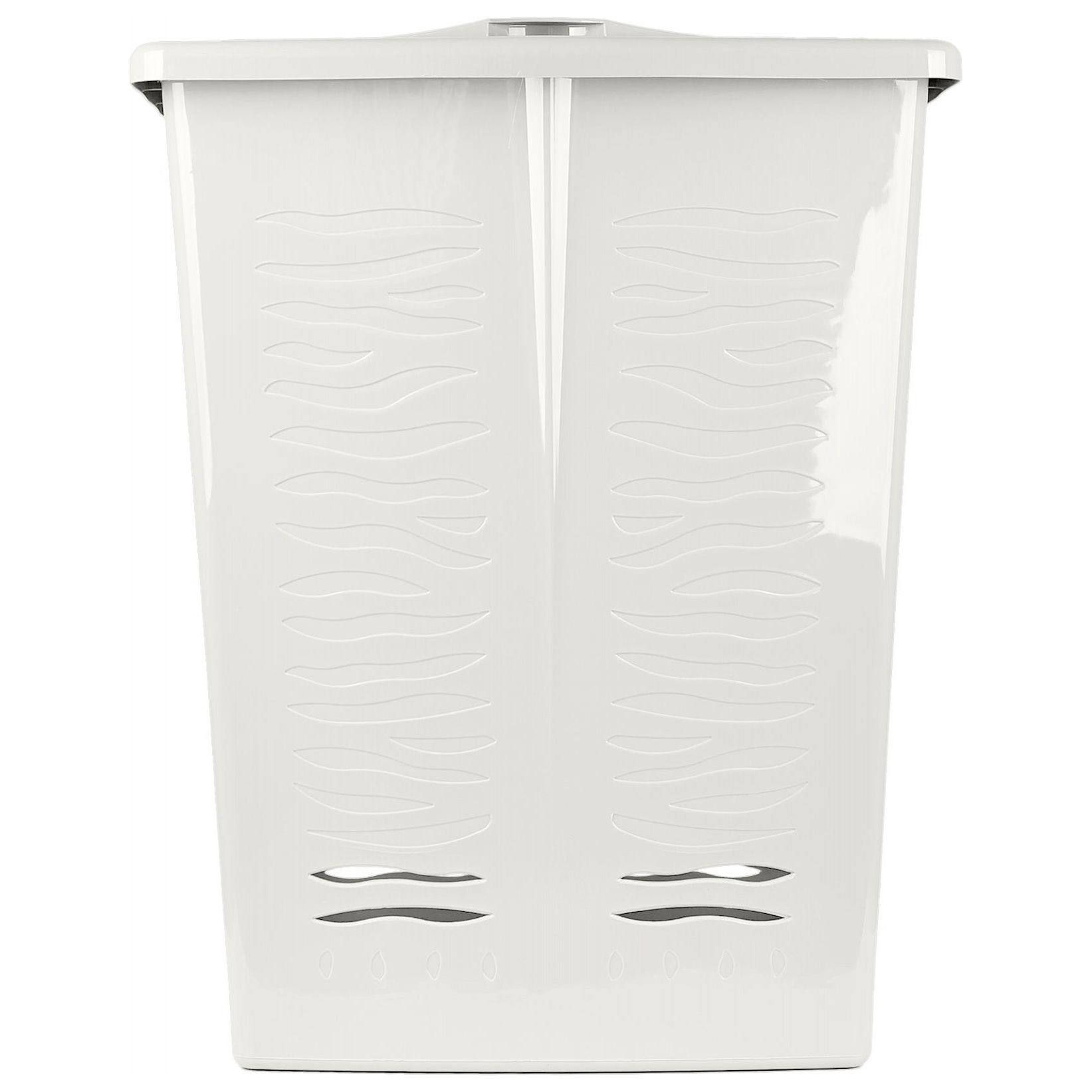 Корзина для белья Keeplex Regular, с откидной крышкой, 60 л, 48х34.5х59.5 см, белое облако