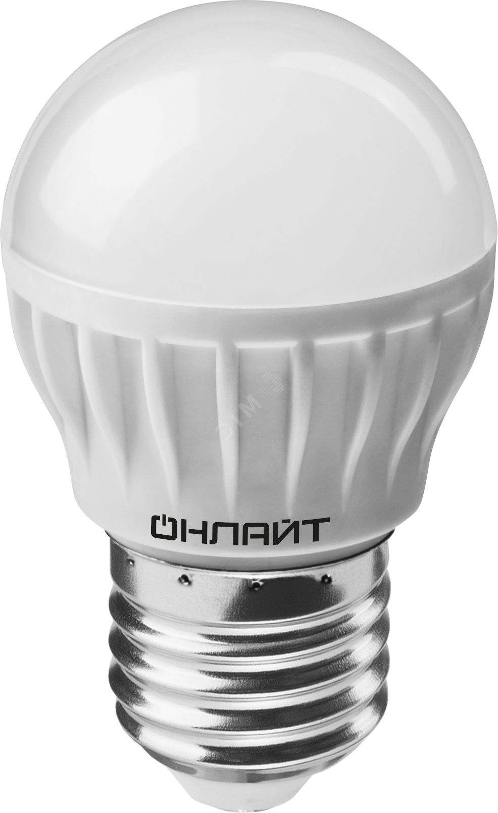 Лампа светодиодная LED 6вт E27 белый матовый шар