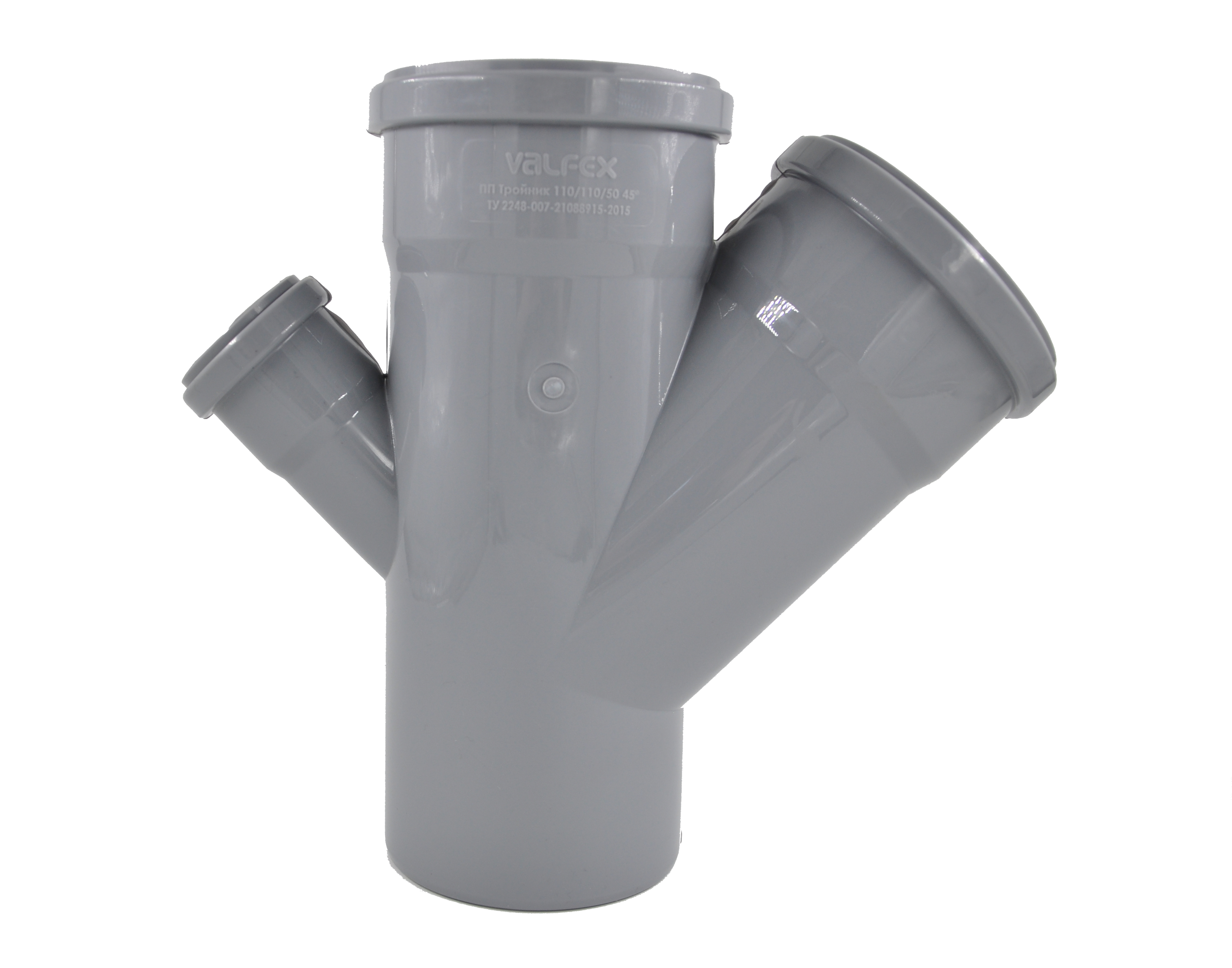 Крестовина вн.канализ. 110/110/50х45° (15) VALFEX