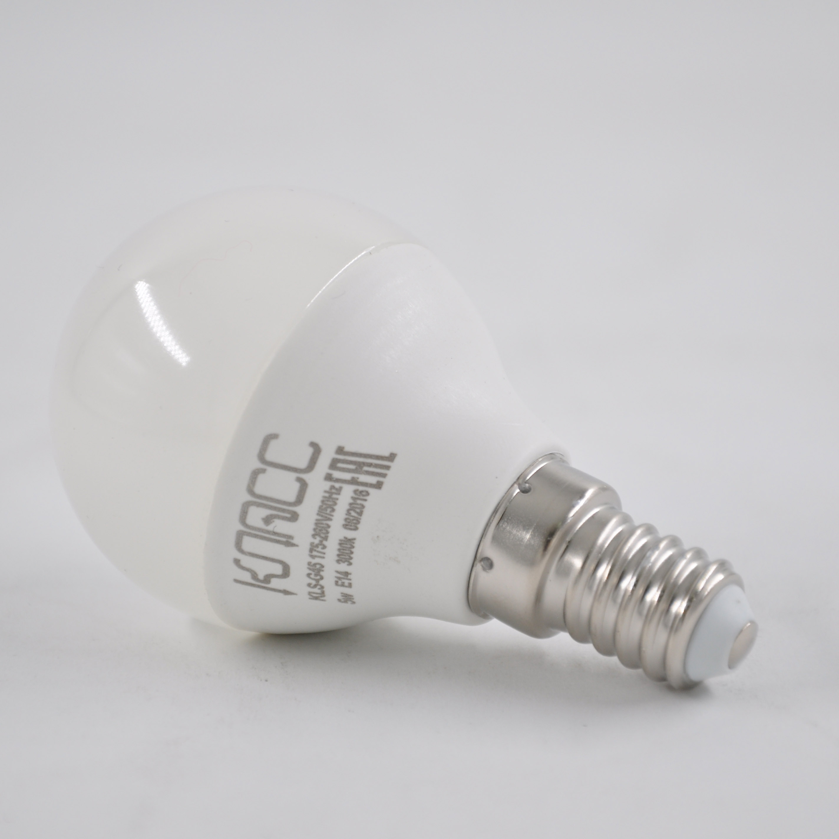 Светодиодная(LED)Лампа Класс-G45-05W/3000/E14шарик