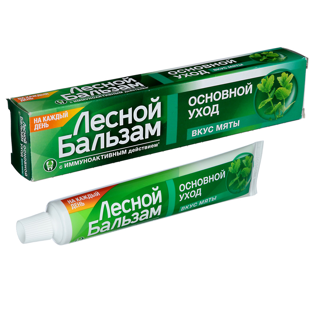 Зубная паста ЛЕСНОЙ БАЛЬЗАМ со вкусом мяты, 75 мл