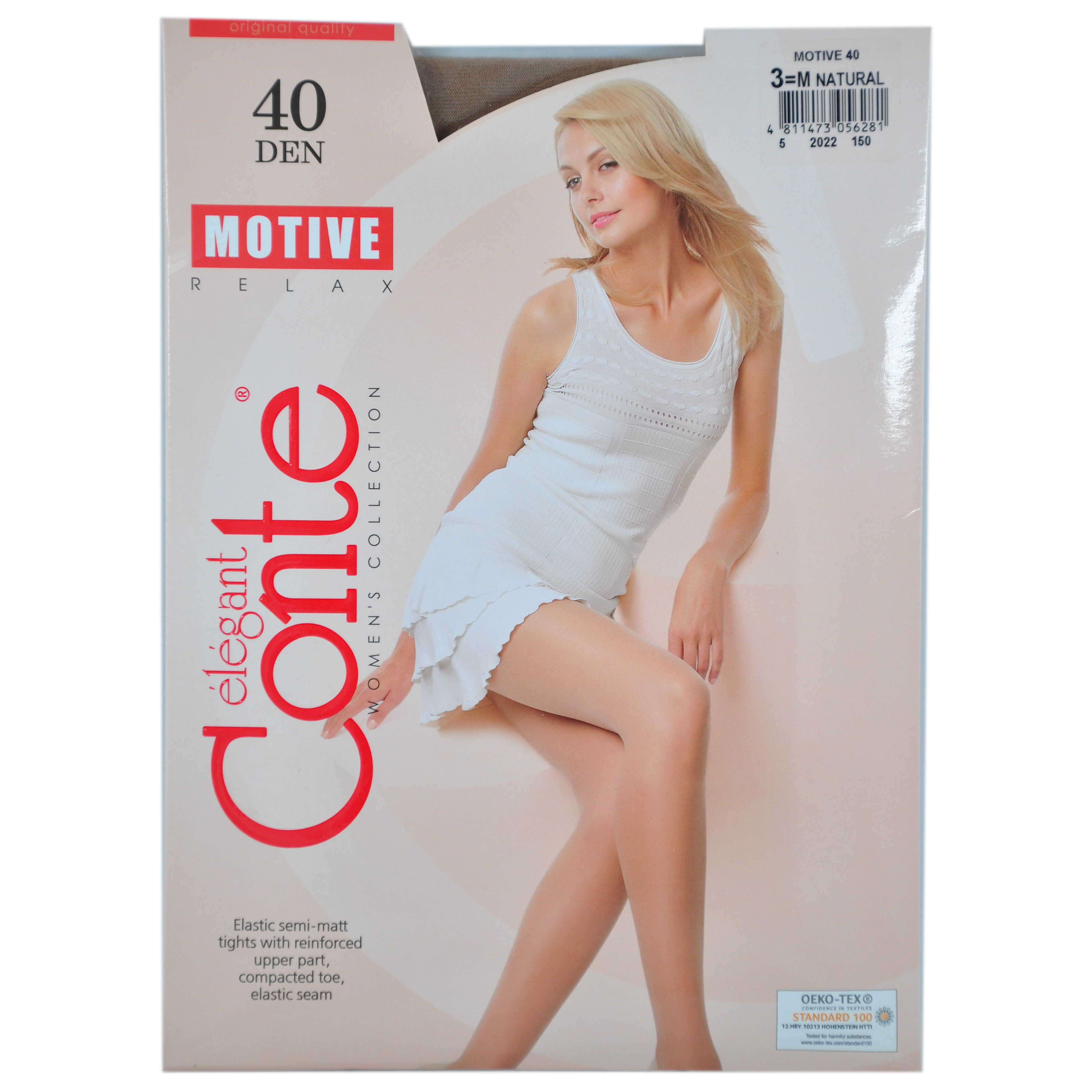 Колготки жен. CE MOTIVE 40, р.3, natural