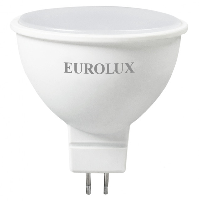 Лампа светодиодная LL-E-MR16-7W-230-2,7K-GU5.3 (рефлектор, 7Вт, тепл.,GU5.3 ) Eurolux 76/2/23