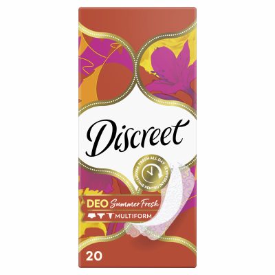 Прокладки гигиенические ежедневные DISCREET Deo Summer Fresh Multiform Single 20шт