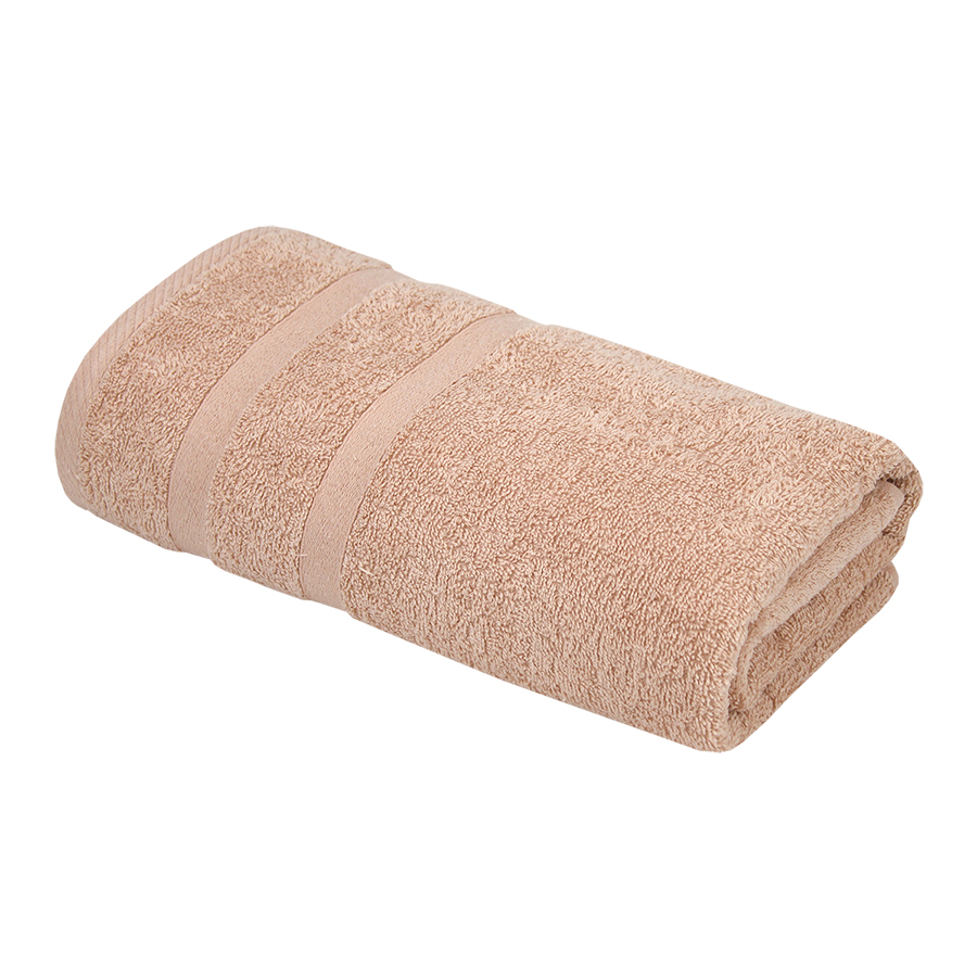 Махровое полотенце УЗ Лаконика м7016_12 M 50* 80 см, персиковое