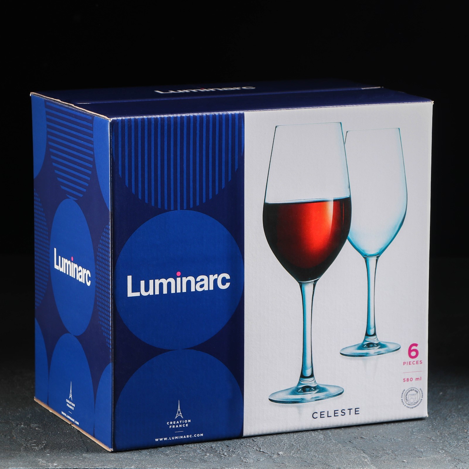 Набор бокалов для вина LUMINARC Селест, 6 шт, 580 мл