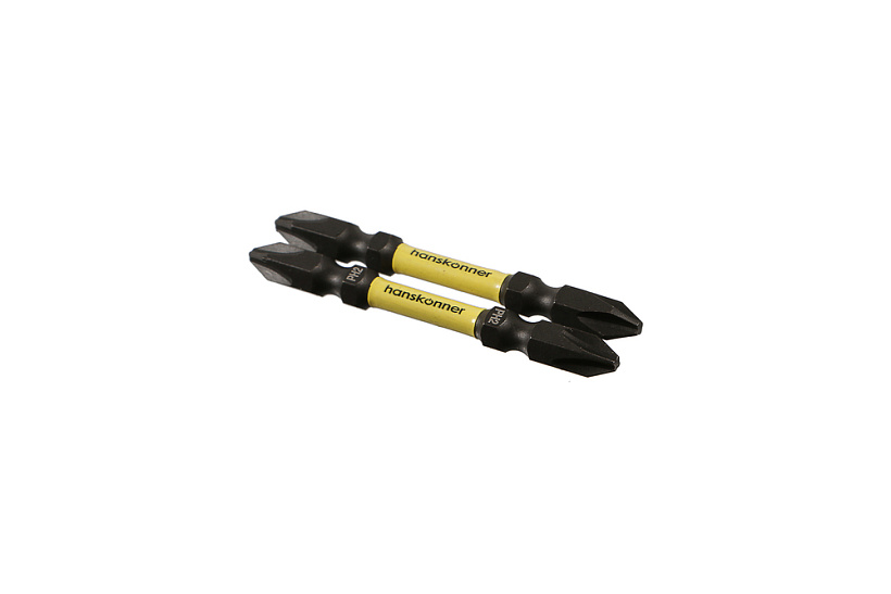 Биты PH2x65мм, ImpactPower, двусторон., торсионные, 2шт, Hanskonner