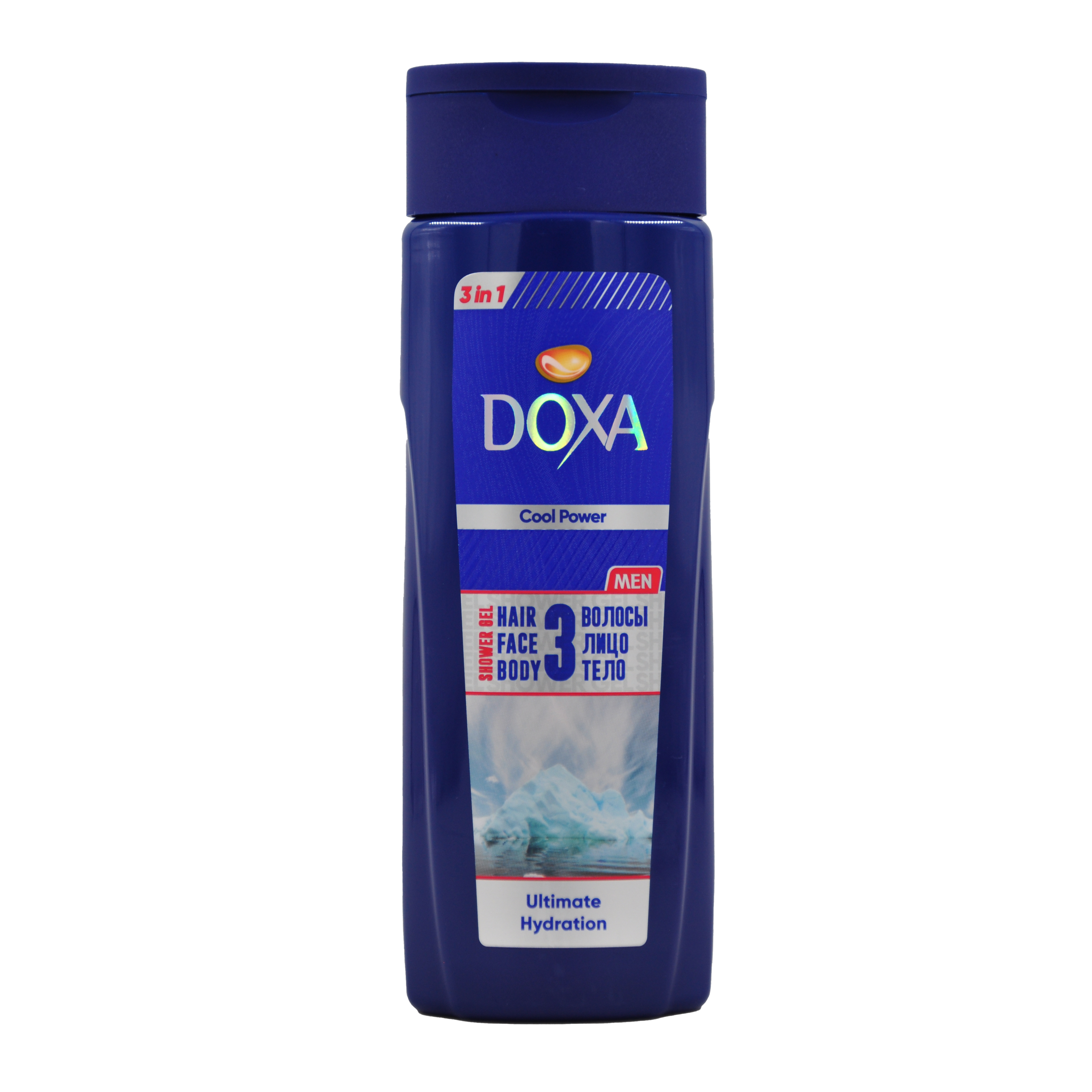 Гель для душа DOXA FOR MEN 3 в 1, Максимальное увлажнение, мужской, 400 мл