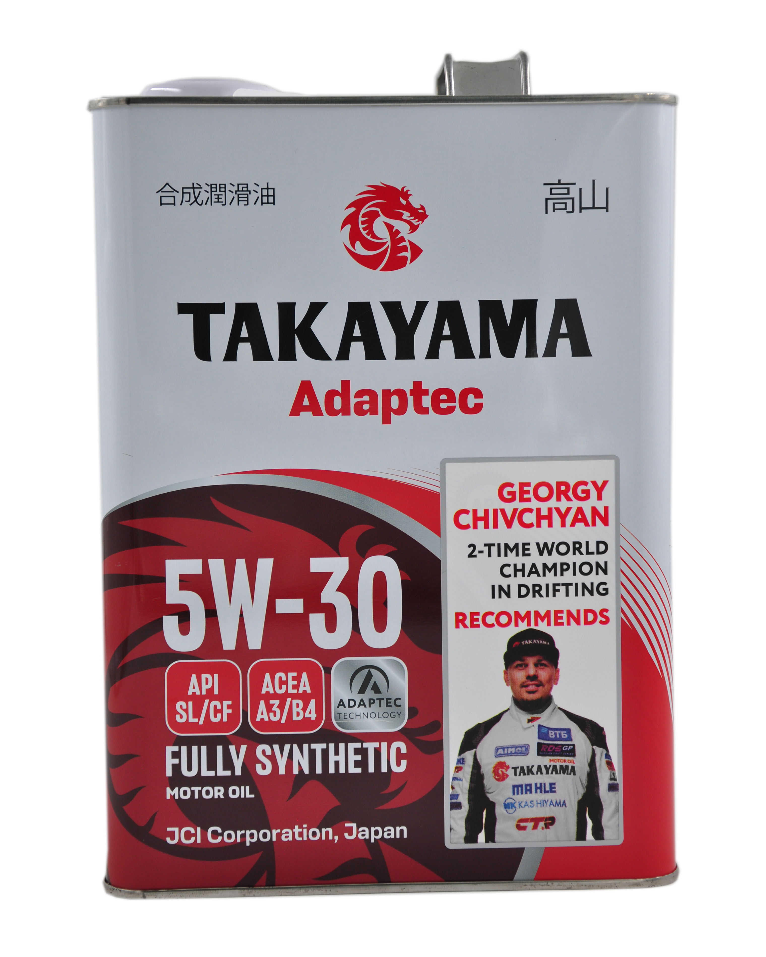 Авто масло TAKAYAMA(МЕТАЛЛ) 5W30 син 4л A3/B4 API SL/CF Adaptec