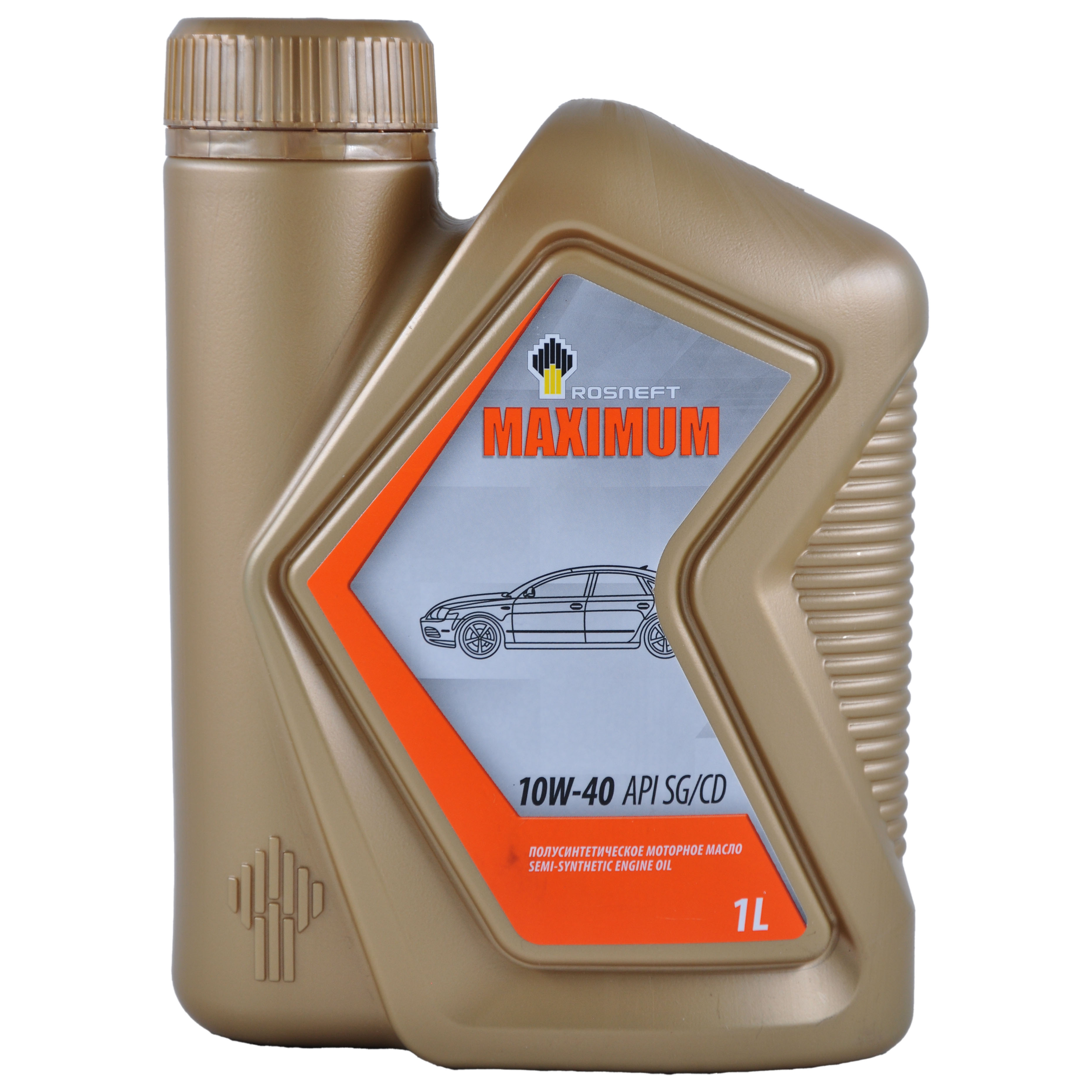 Моторное масло Роснефть Maximum 10W‑40 SG/CD, полусинтетическое, 1 л