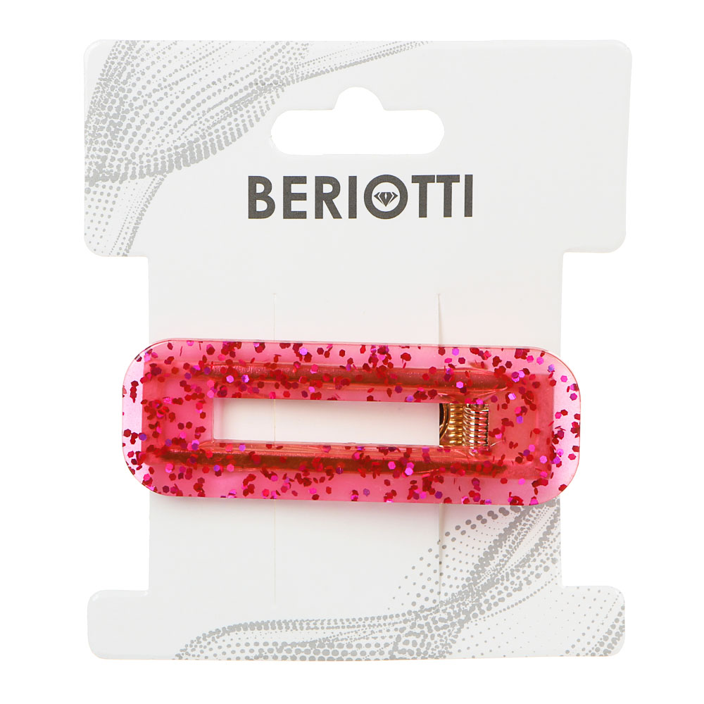 BERIOTTI Зажим для волос, сплав, акрил, 6,5/7см, 2 дизайна