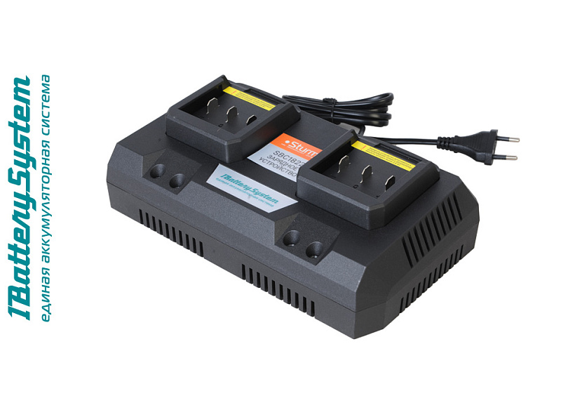 SBC1822 зарядное устройство Sturm! 1BatterySystem 18 В, 2 x 4 А для двух батарей ХХХ