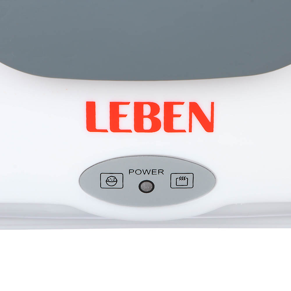 Контейнер для еды с подогревом LEBEN 220В, пластик, металл, 22,5x16,7x9,5см