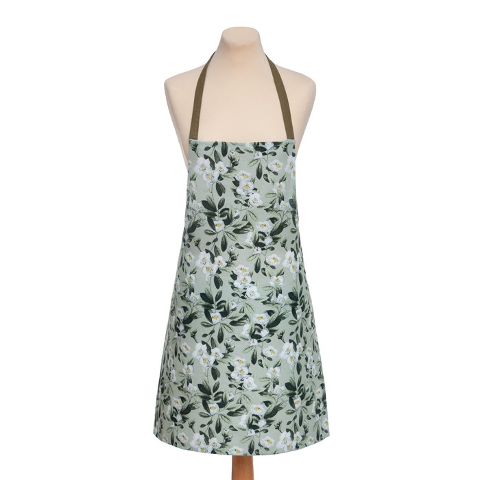 Фартук Доляна Apple flowers 60х70 см, 100% хл, рогожка 164 г/м2