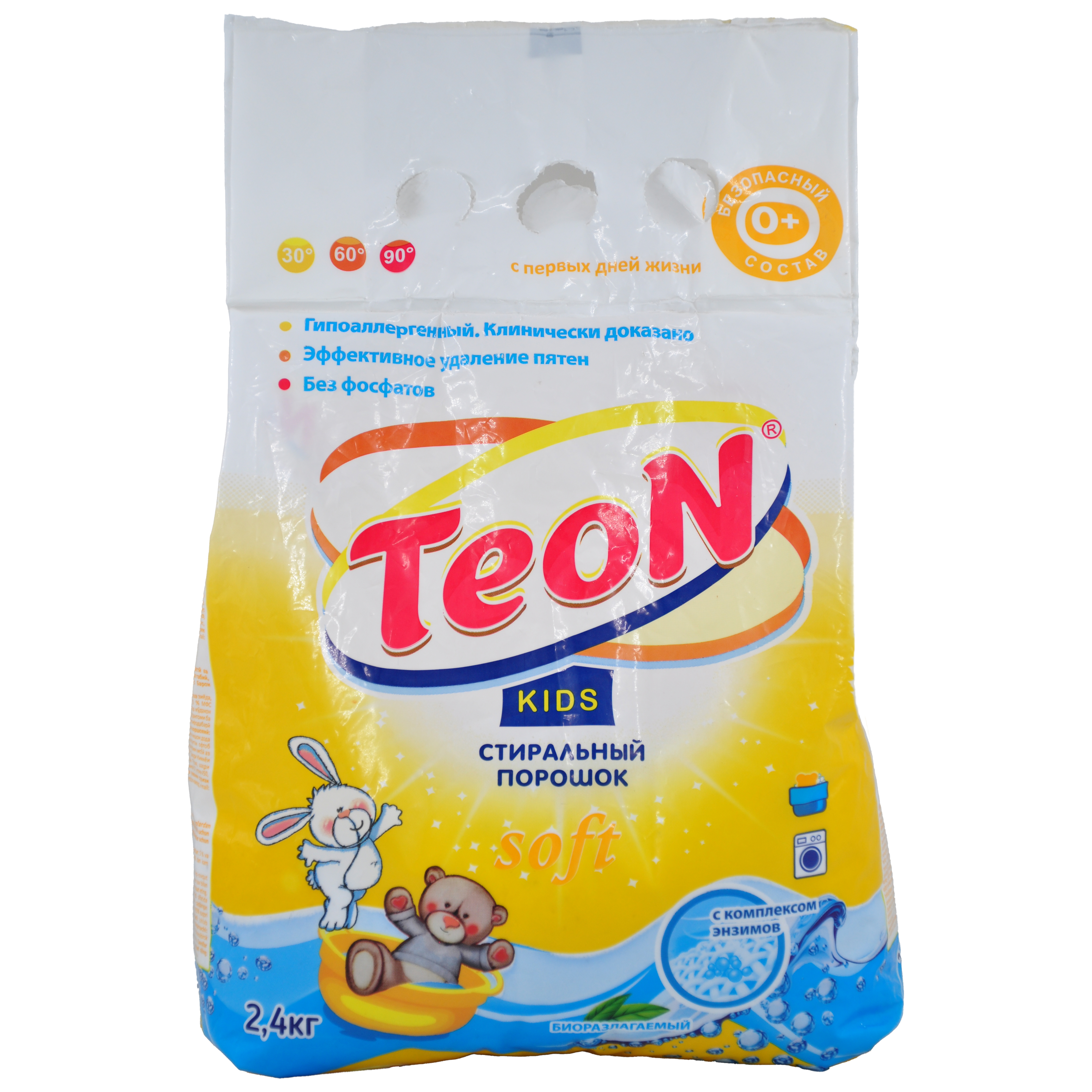 Стиральный порошок 2,4 кг п/э "Teon Kids" (НЗБХ)