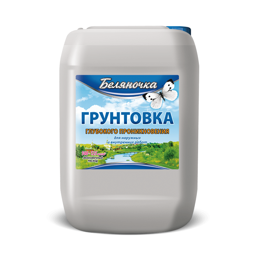 Грунтовка Беляночка ГП для наруж. и внутр.работ 1 кг, канистра