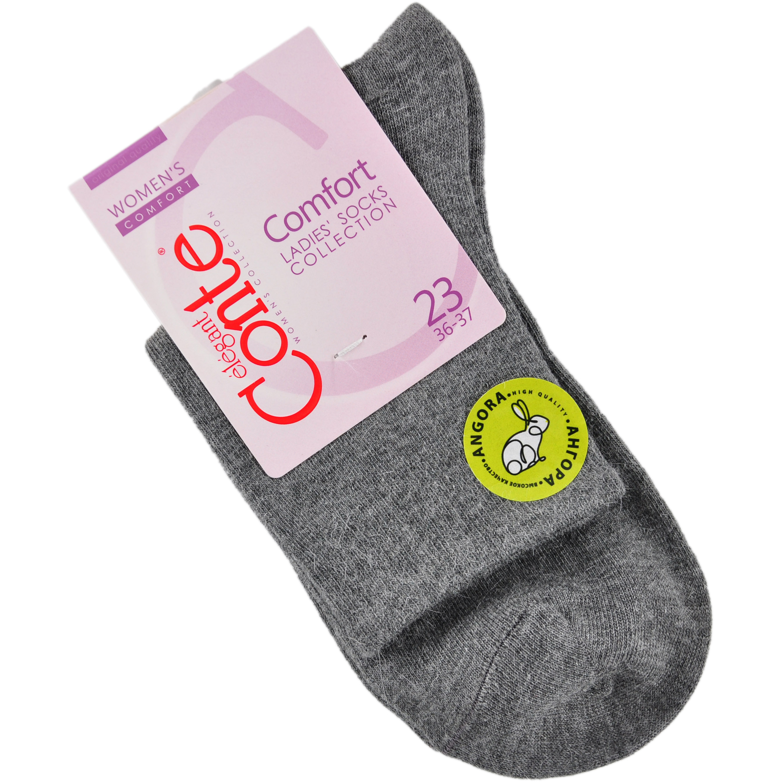 Носки жен. вискозные CE COMFORT (ангора) 14С-114СП, р.23, 000 темно-серый