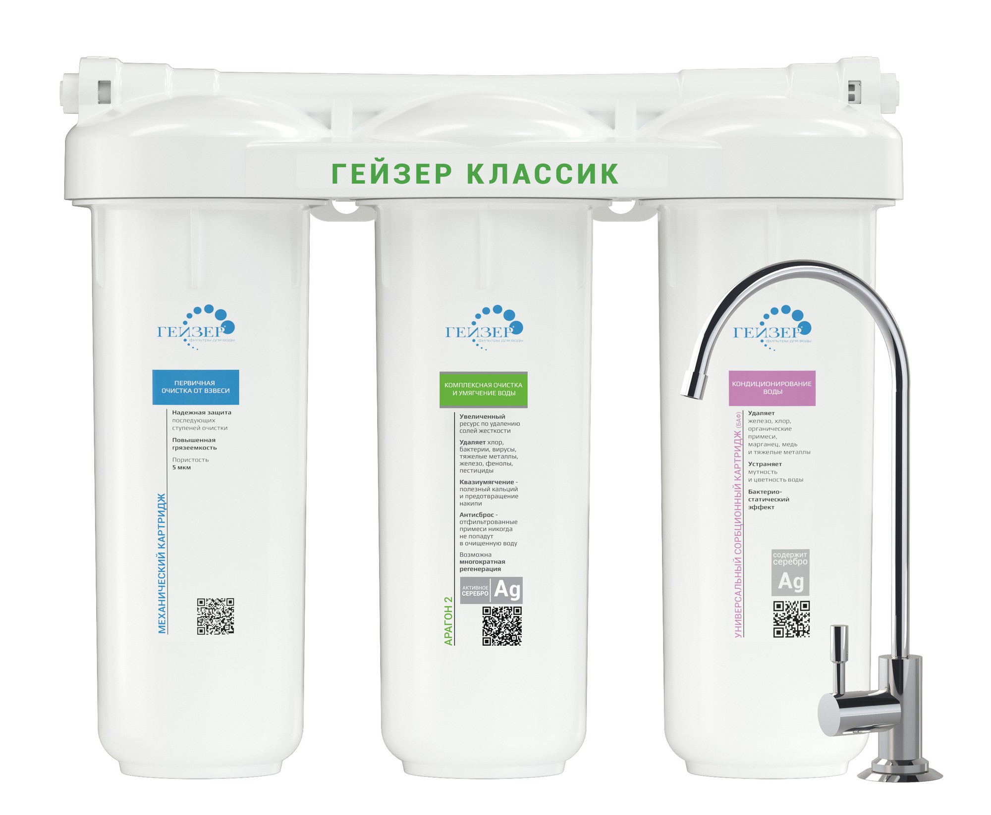 Фильтр Гейзер-Классик для жесткой воды		