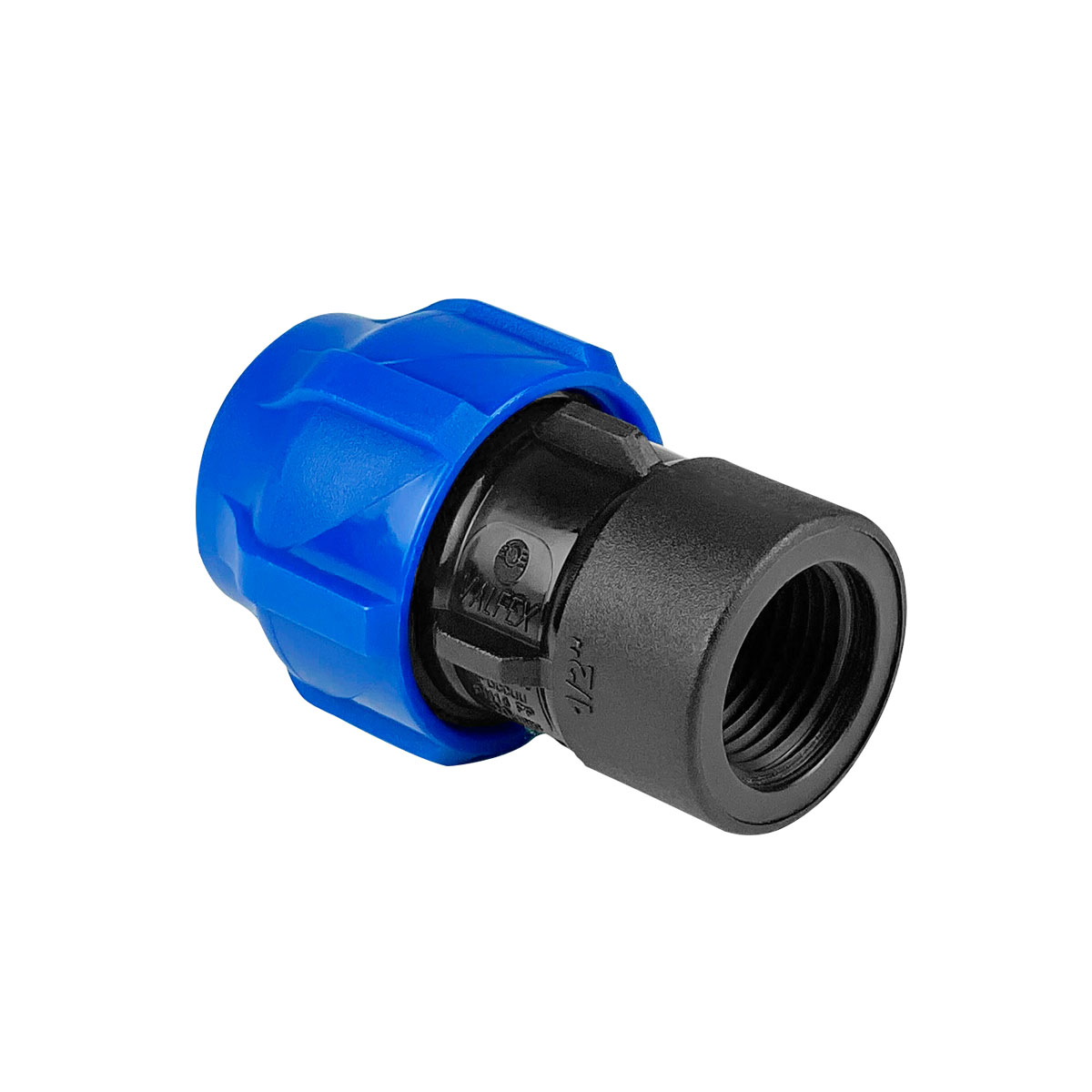 Муфта ПНД компрессионная соединительная с внутренней резьбой 25х1/2", Valfex
