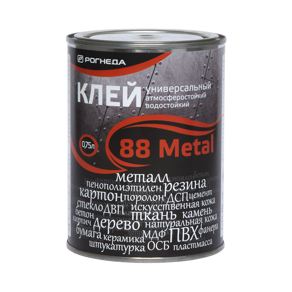 Клей универсальный водостойкий Рогнеда 88-Metal, 0,75 л