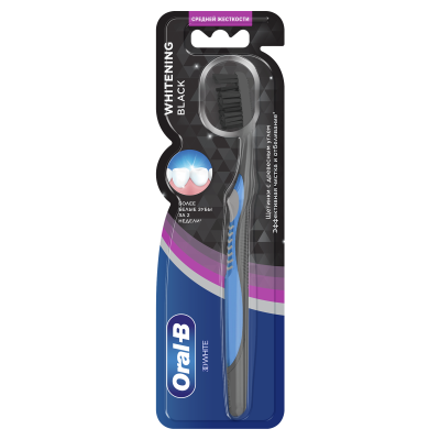 ORAL_B Зубная щетка PRO3D White с Древесным углем 40 1шт