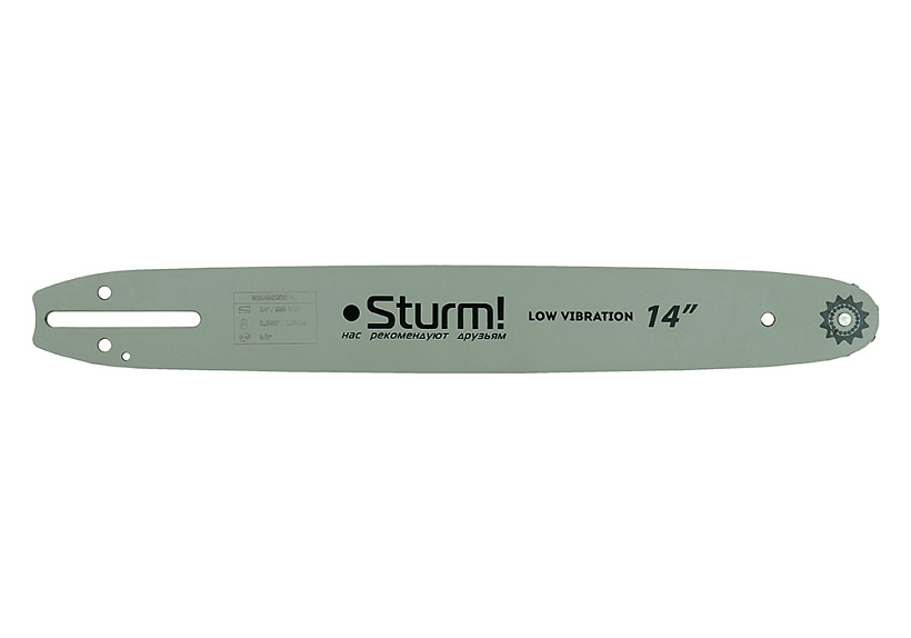 Пильная шина 14" Sturm! паз 1,3мм, 3/8", 52зв, хвостовик PO (OREGON K041/A041)