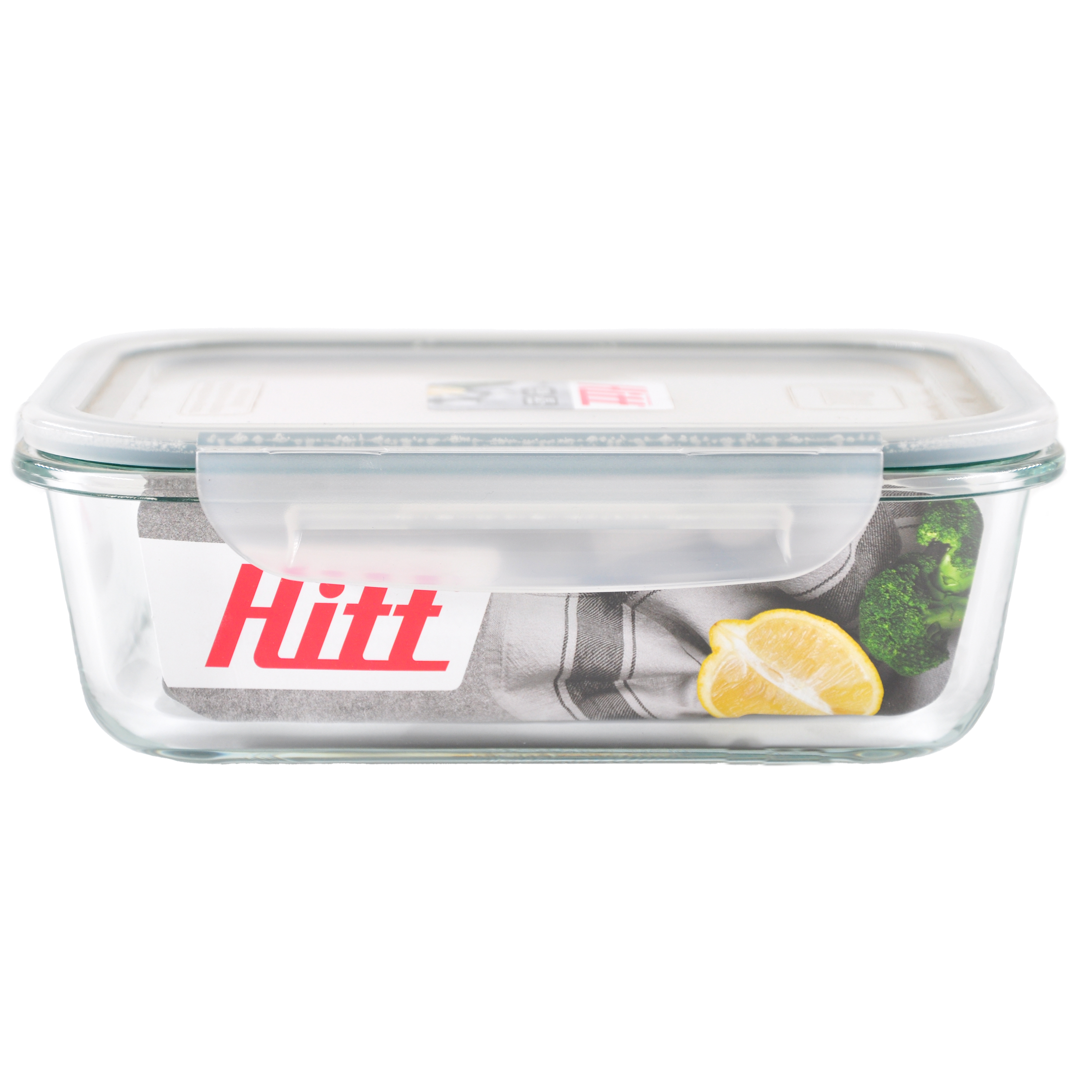 Контейнер для продуктов HITT 1,0л герметичный, стеклянный, жаропрочный