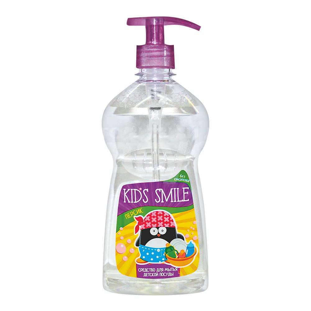 Средство для мытья посуды Kids Smile детский, персик, 500 г