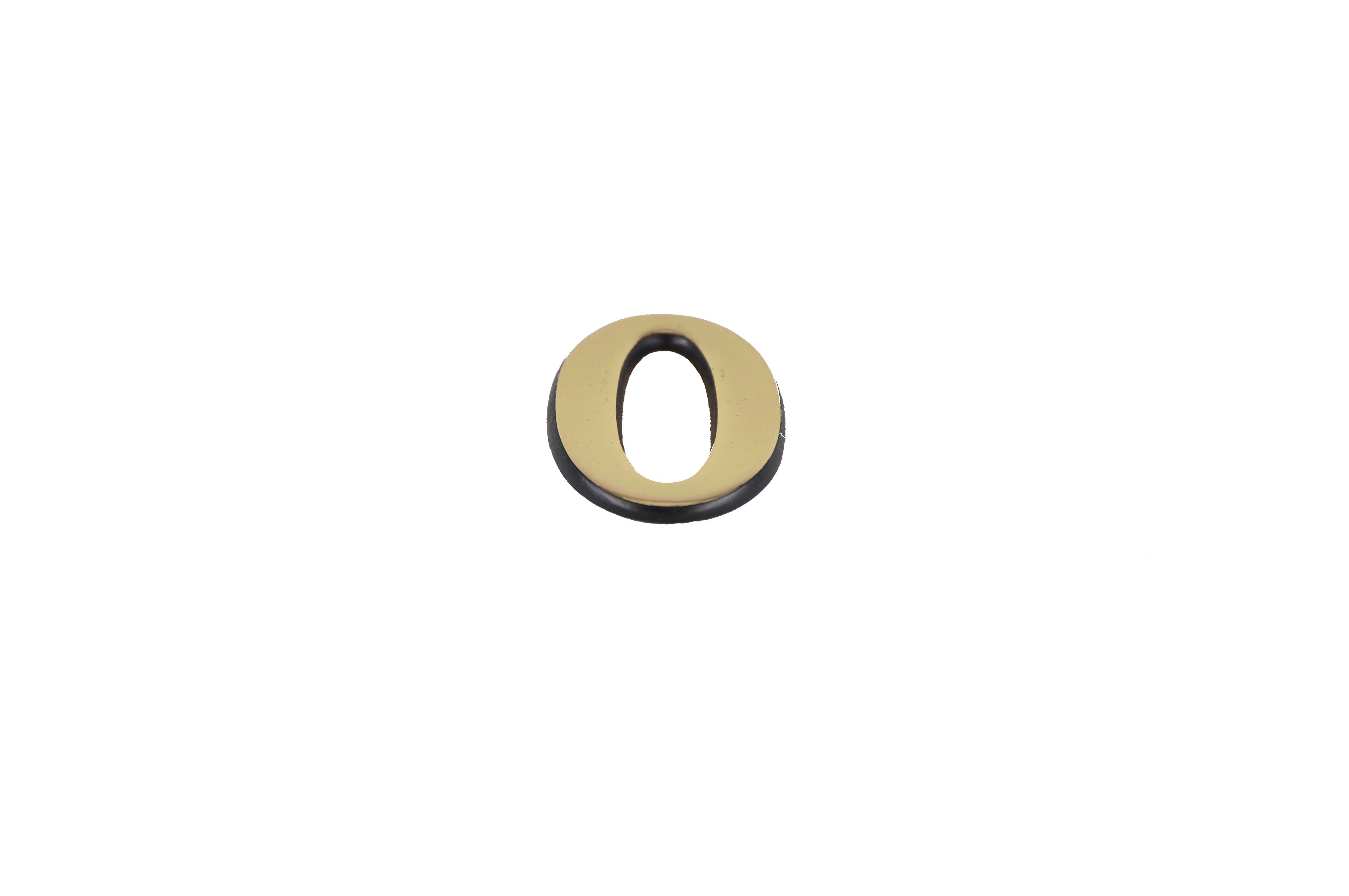 Цифра дверная АЛЛЮР пластик "0" золото