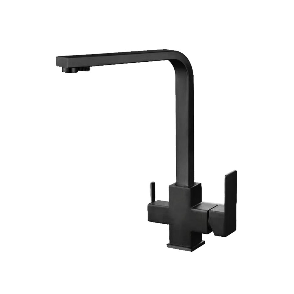 Cмеситель для кухни, нерж. сталь, VALFEX Antares Steel Black  