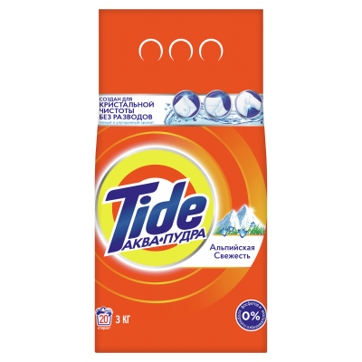 Стиральный порошок автомат TIDE Альпийская свежесть 3кг