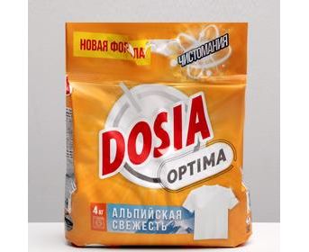 Порошок для стирки Дося автомат 4кг. Оптима Альпийская свежесть