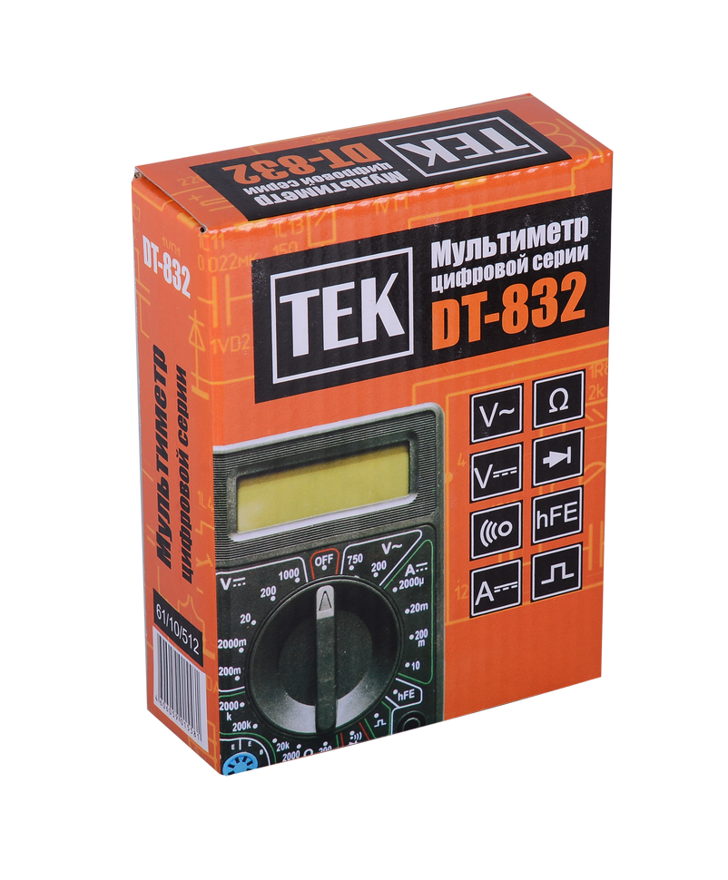 Мультиметр DT 832 61/10/512